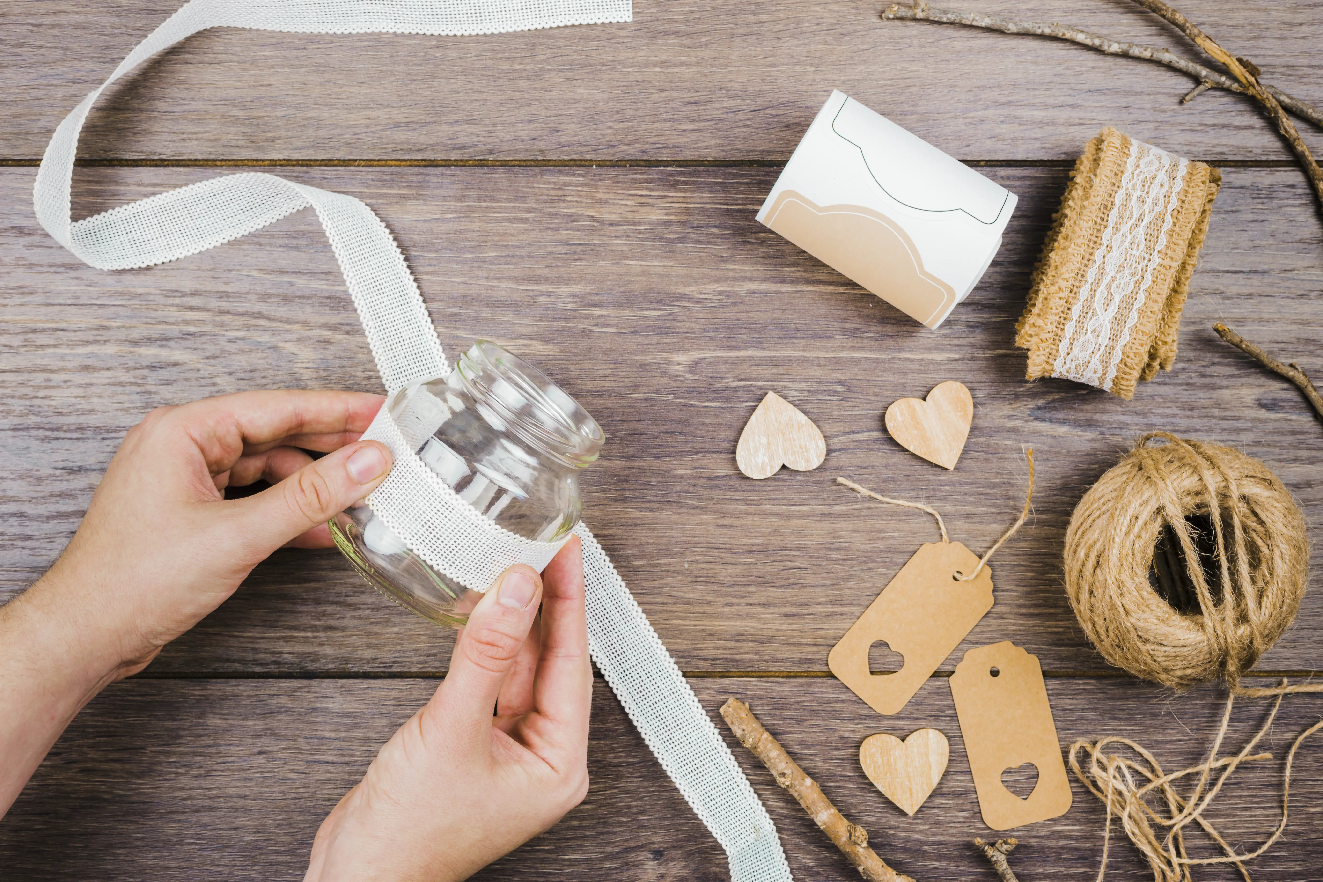 Sasha crafting personalized gifts